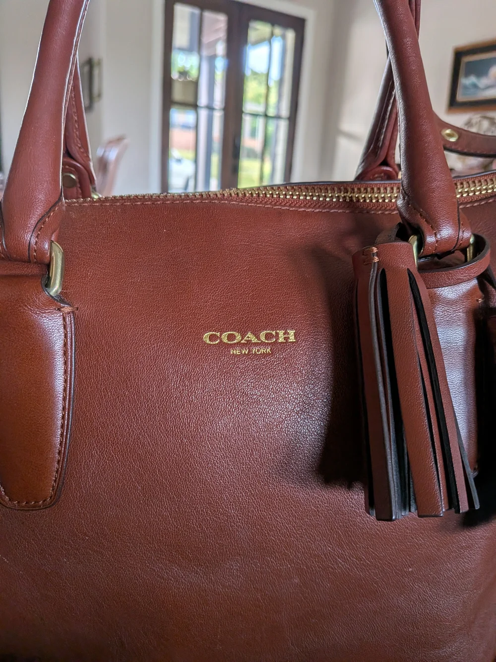Coach Legacy Cognac Leather Rory Satchel (M1220-19892)_3